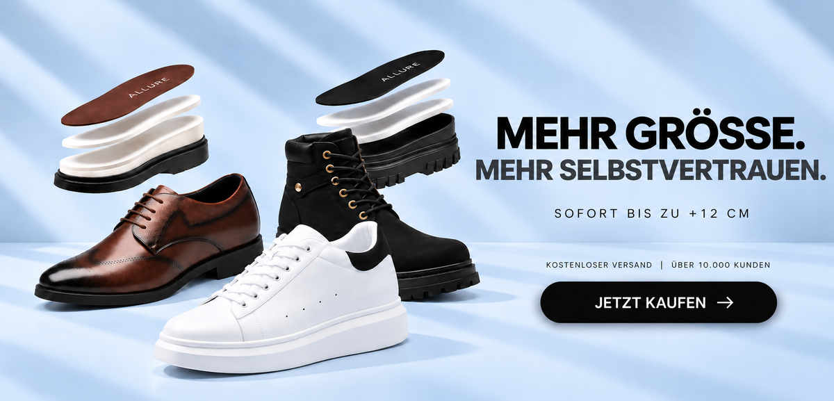 ALLURE-Schuhe mit unsichtbarer Erhöhung